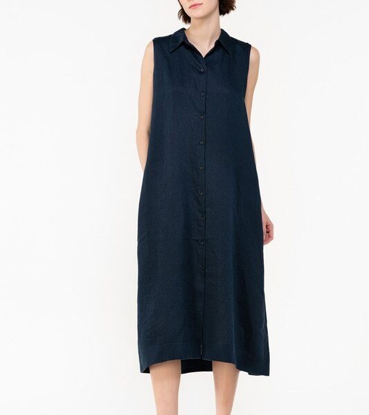 TWILL LINEN SHIRTDRESS