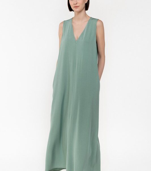 VISCOSE "V" NECK DRESS